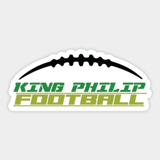 King Philip Football laces Sticker